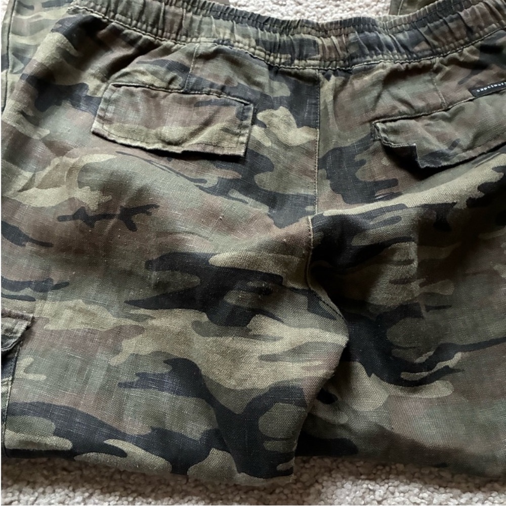 WAS $48 Sanctuary x Anthro linen camo cargo capris - Picture 13 of 15